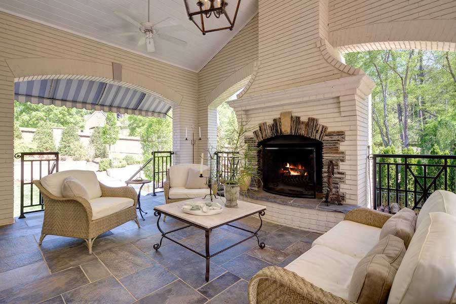 virginia tidewater renovated covered outdoor patio