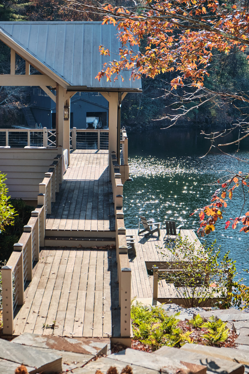 lake burton boathouse upper and lower walkways