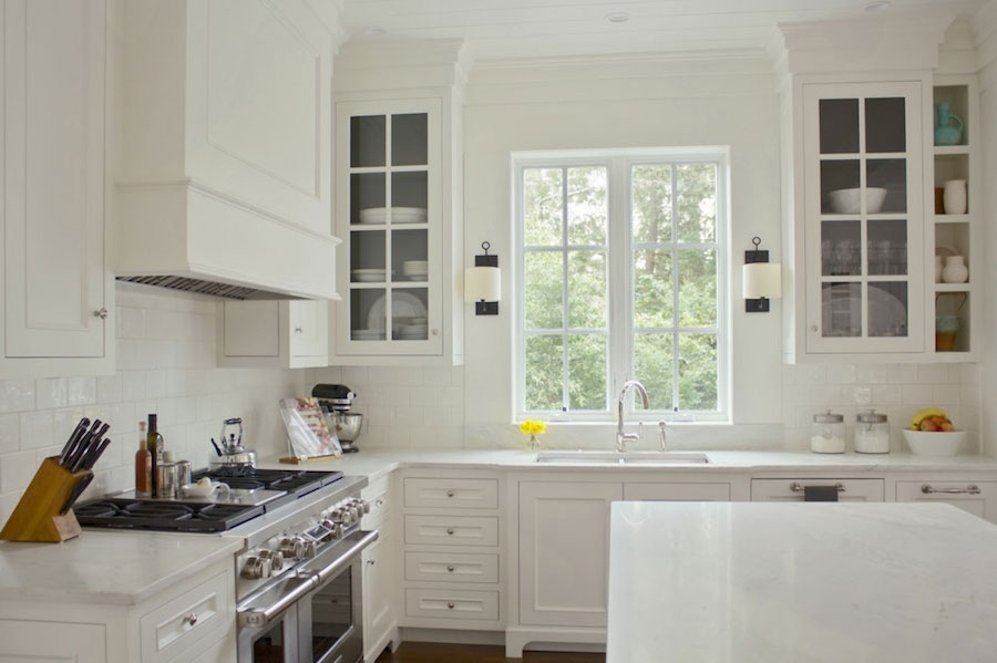 collier classic full kitchen with views of garden