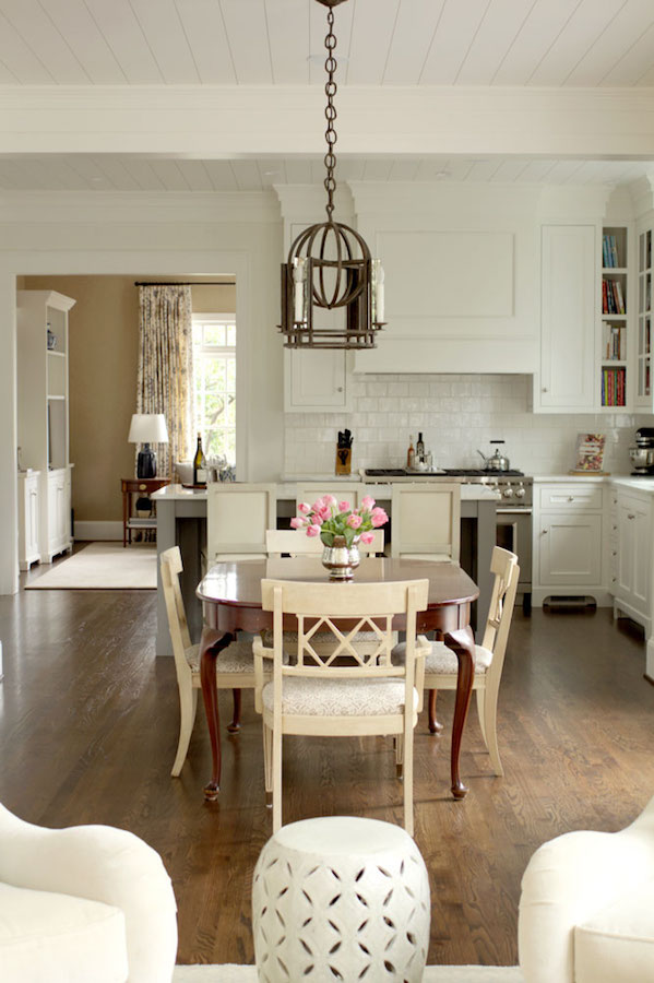 collier classic dining and kitchen flow with renovated opening into tv room